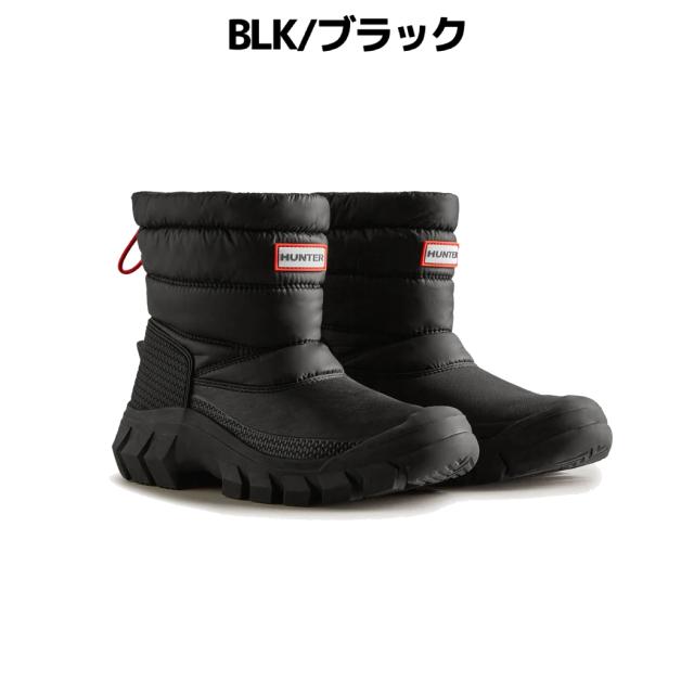 【正規取扱販売店】ハンター HUNTER レディース イントレピッド インシュレイティド ショート スノー ブーツ ウィメンズ 秋 冬 ブラック 黒 シューズ レインシューズ レインブーツ 長靴 雨靴 耐水 防水 保温 防寒 雪 WFS2108WWU