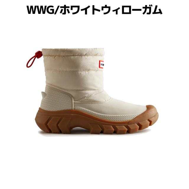 【正規取扱販売店】ハンター HUNTER レディース イントレピッド インシュレイティド ショート スノー ブーツ ウィメンズ 秋 冬 ブラック 黒 シューズ レインシューズ レインブーツ 長靴 雨靴 耐水 防水 保温 防寒 雪 WFS2108WWU