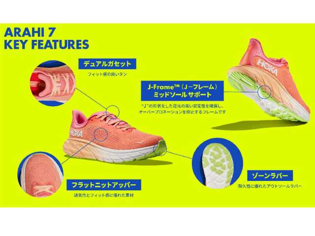 ホカオネオネ HOKAONEONE ARAHI 7 アラヒ 7 レディース オールシーズン ブラック ピンク スポーツ ランニングシューズ ランシュー  114785の通販はau PAY マーケット - スポーツマリオ | au PAY マーケット－通販サイト