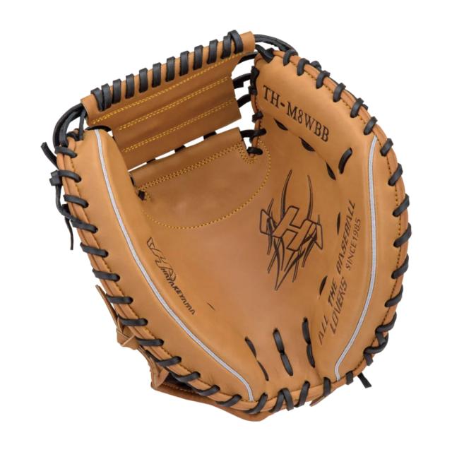 ハタケヤマ HATAKEYAMA TH SERIES THシリーズ 軟式用キャッチャーミット 捕手用 M8型 一般 ウッドブラウン ブラック 野球 軟式 グローブ キャッチャー 捕手 TH-M8WBB TH-M8BBP_2