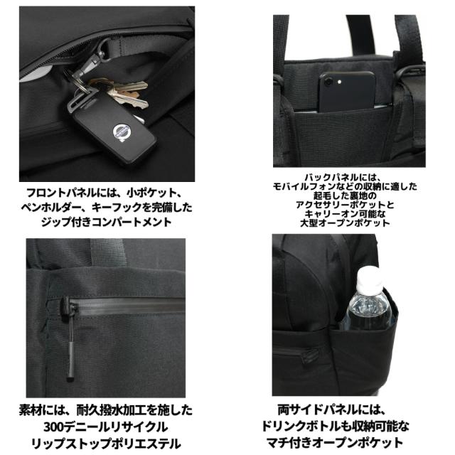 【apple公認】インケース incase Transfer 2Way Tote トランスファー 2ウェイ トート メンズ レディース ユニセックス ブラック 黒 通勤 通学 バッグ リュック バックパック PCリュック 旅行 出張 137213053015_6