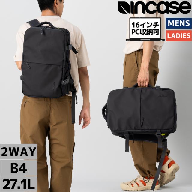 【apple公認】インケース incase EO Travel Backpack メンズ レディース ユニセックス バックパック ブラック 黒 カジュアル バッグ リュック ビジネス オフィス 普段使い デイリーユース 通勤 通学 トラベル 出張 旅行 大容量 37161043