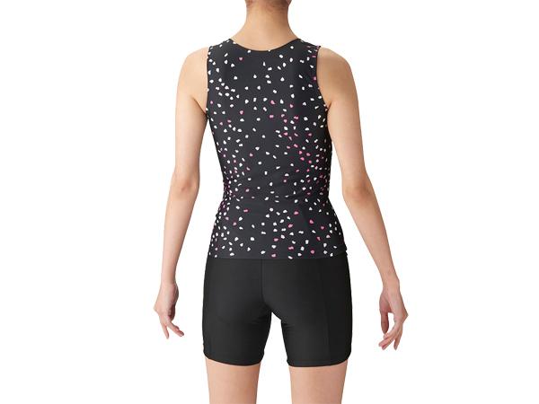 アリーナ arena フィットネスセパレーツ(カバーバック 差し込みパッド) レディース ブラック 黒 水泳 スイム フィットネス 水着 LAR4252W-BLK アリーナ arena フィットネスセパレーツ(カバーバック 差し込みパッド