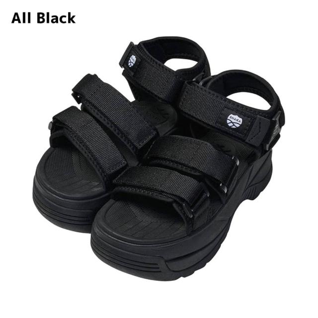 【新品未使用品】SHAKA×MARUA チャンキーサンダル ブラック 公式完売品 MURUA 【MURUA×SHAKA】リバーガイドチャンキーソールサンダル