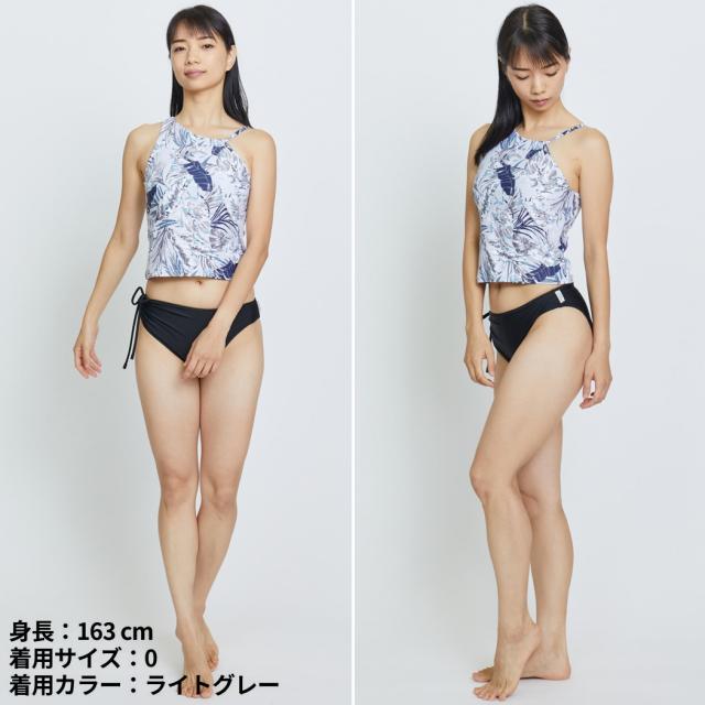 ジュリエ Julier lauae leafプリントアシメミドルトップス パット付き レディース 水着 UVカット 水陸両用 吸汗速乾 ホットヨガ対応 耐塩素 日本製 スポーツ フィットネス スポーツブラ リーフ柄 サップヨガ ビーチ 海 リゾート イージーケア ストレッチ B1941JUB042 ジュリエ Julier lauae leafプリントアシメミドルトップス パット付き