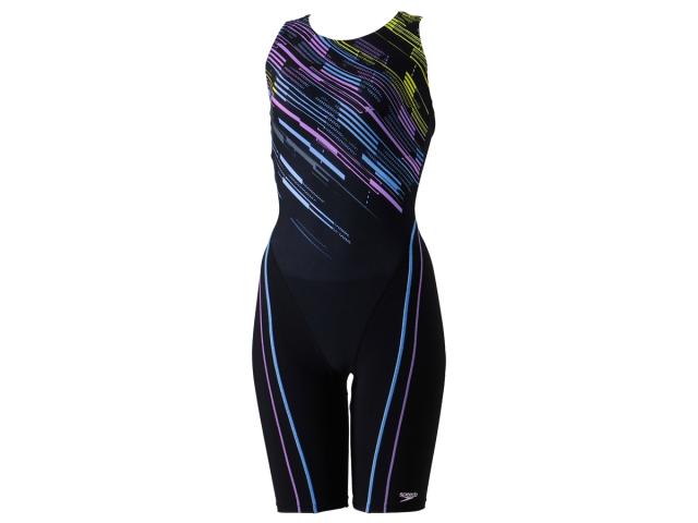 スピード speedo Digi Course Rope Loosen Kneeskin デジコースロープルースンニースキン レディース ブラック 黒 水泳 スイム フィットネス 水着 オールインワン SFW12402-LPの通販は