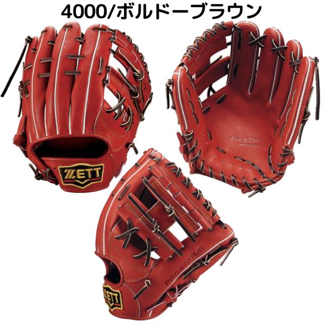 ゼット ゼット プロステイタス 軟式グローブ 源田モデル ボルドー