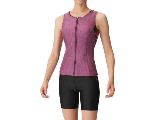 アリーナ arena フィットネスセパレーツ(カバーバック ミドルレッグ 差し込みパッド) レディース ワインレッド 紫 ブラック 黒 水泳 スイム フィットネス 水着 AS4FWF41W-WRBKの通販は 12,870円