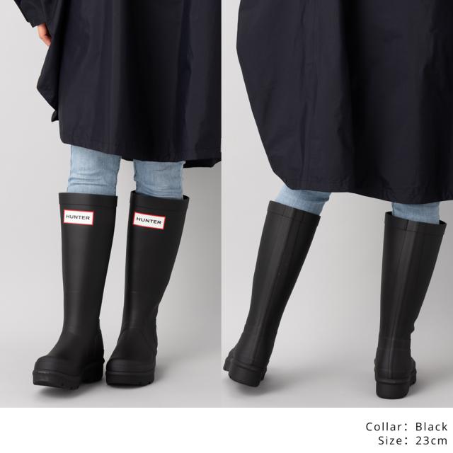 ハンター HUNTER 【正規取扱販売店】ORIGINAL 2.0 TALL BOOT オリジナル 2.0 トール ブーツ 厚底でスタイルアップ 足長効果 メンズ レディース ユニセックス レインシューズ レインブーツ 長靴 雨靴 防水 天然ゴム 通勤 通学 雨 ロゴ シンプル オールシーズン UFT7000RMA