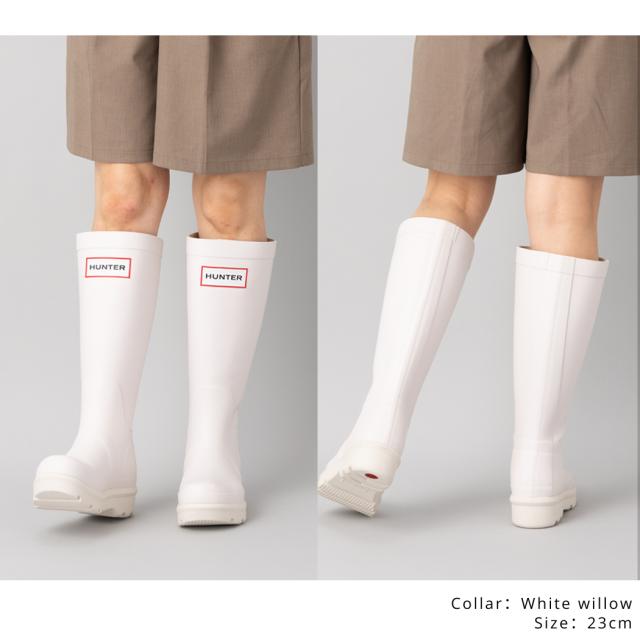ハンター HUNTER 【正規取扱販売店】ORIGINAL 2.0 TALL BOOT オリジナル 2.0 トール ブーツ 厚底でスタイルアップ 足長効果 メンズ レディース ユニセックス レインシューズ レインブーツ 長靴 雨靴 防水 天然ゴム 通勤 通学 雨 ロゴ シンプル オールシーズン UFT7000RMA