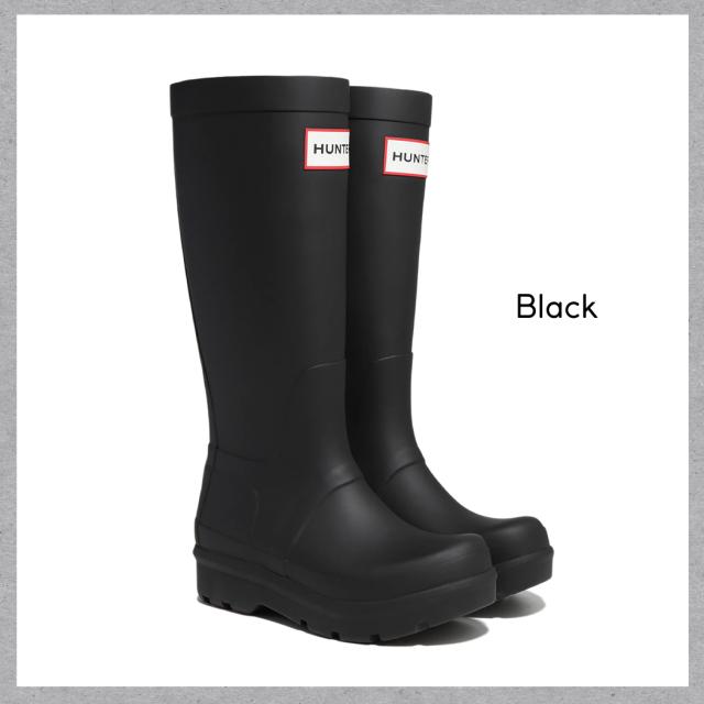 ハンター HUNTER 【正規取扱販売店】ORIGINAL 2.0 TALL BOOT オリジナル 2.0 トール ブーツ 厚底でスタイルアップ 足長効果 メンズ レディース ユニセックス レインシューズ レインブーツ 長靴 雨靴 防水 天然ゴム 通勤 通学 雨 ロゴ シンプル オールシーズン UFT7000RMA