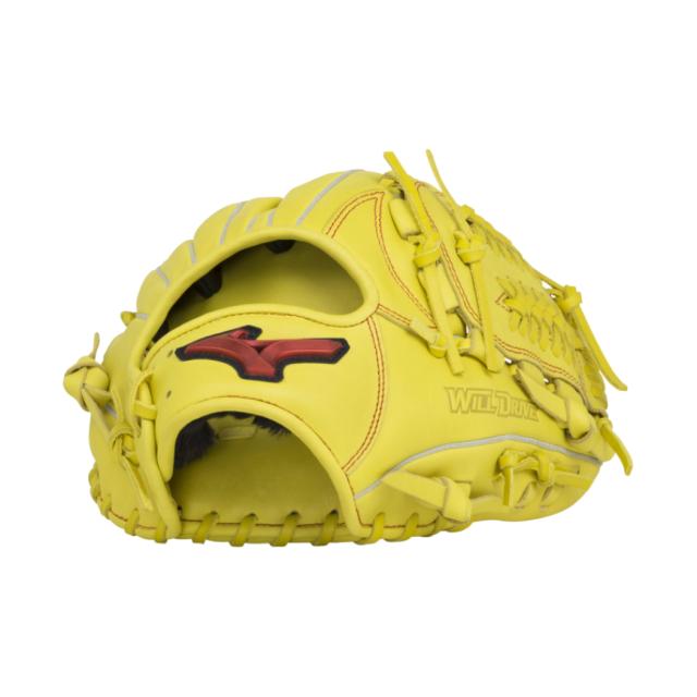 ミズノ MIZUNO ウィルドライブレッド WILL DRIVE RED 軟式用グラブ 内野手向け サイズ9 一般 ブラック オレンジ ライム 野球 軟式 グローブ 学生 草野球 1AJGR21813の通販は