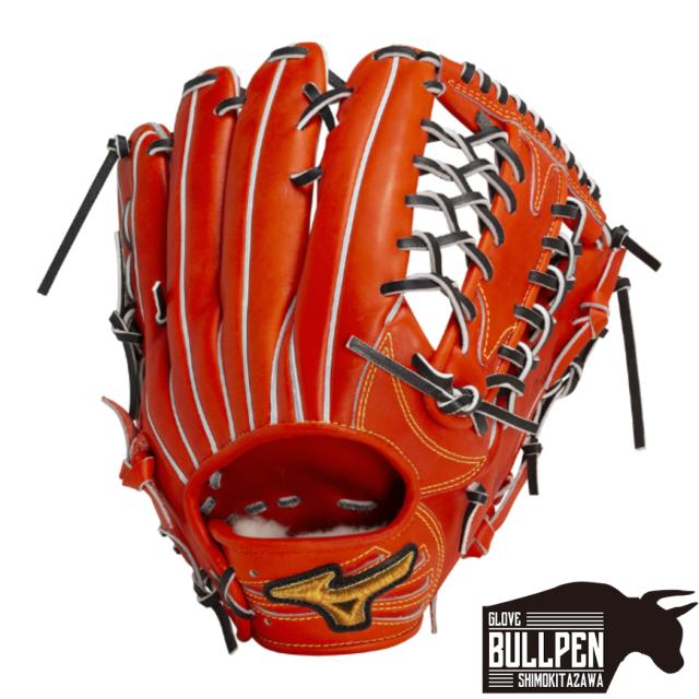 ミズノ MIZUNO 【専用グラブ袋付き】 ミズノプロ MizunoPro CRAFTED Edition 軟式用グラブ 外野手用 上林型 サイズ18N 一般 スプレンディッドオレンジ 野球 軟式 グローブ 学生 草野球 1AJGR31017