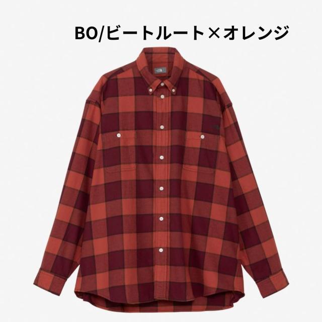【正規取扱店】ザ・ノース・フェイス THE NORTH FACE ロングスリーブフロストフォージフランネルシャツ メンズ レディース ユニセックス 秋 冬 カジュアル アウトドア キャンプ シャツ 長袖 ボタンシャツ ボタンダウンシャツ 襟付き 吸汗速乾 NR62431_1
