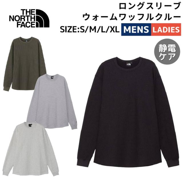 ザ・ノース・フェイス THE NORTH FACE 【正規取扱店】ロングスリーブウォームワッフルクルー メンズ レディース ユニセックス 秋 冬 カジュアル アウトドア 長袖 シャツ カットソー トップス スウェット トレーナー サステナブル NT62436 K NT Z WX