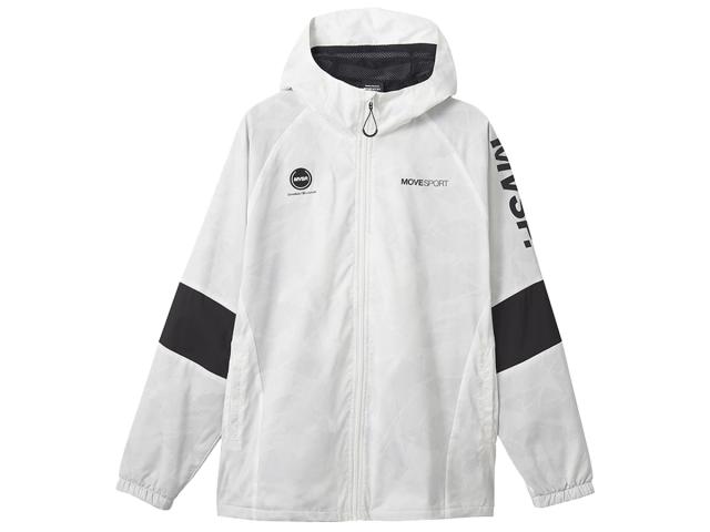 デサント DESCENTE HEATNAVI TOUGH ヒートナビ タフ 総柄フルジップフーディー メンズ 秋 冬 ホワイト 白 スポーツ トレーニング パーカー ジャケット ST4FWB31M-WHWH