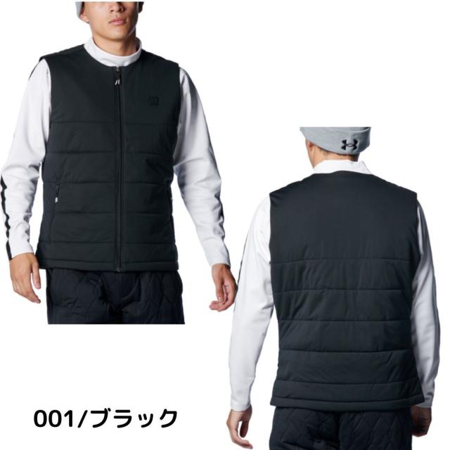 アンダーアーマー UNDER ARMOUR UA ドライブ プロ インサレーテッド ベスト ブラック ホワイト ブルー ゴルフ ウェア ベスト 1388321 001 100 432_1