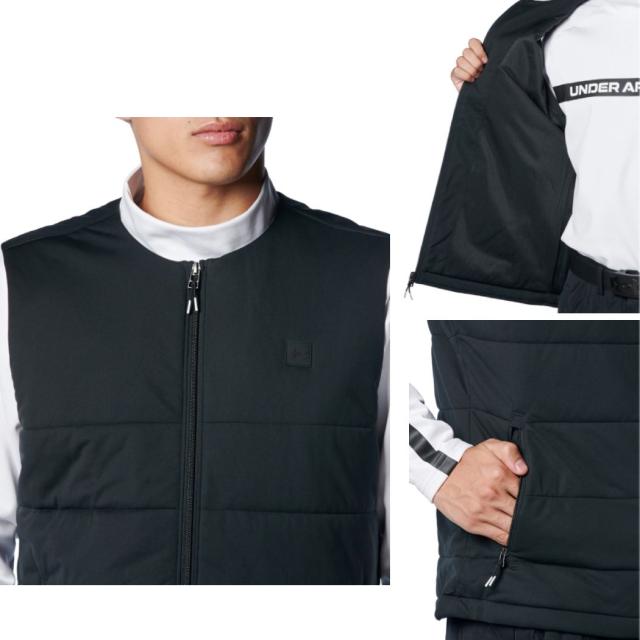 アンダーアーマー UNDER ARMOUR UA ドライブ プロ インサレーテッド ベスト ブラック ホワイト ブルー ゴルフ ウェア ベスト 1388321 001 100 432_2