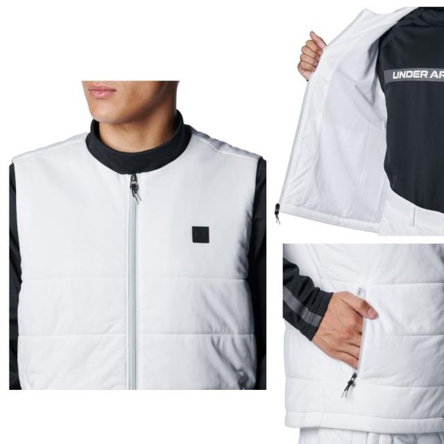 アンダーアーマー UNDER ARMOUR UA ドライブ プロ インサレーテッド ベスト ブラック ホワイト ブルー ゴルフ ウェア ベスト 1388321 001 100 432_4