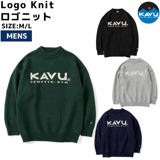 カブー KAVU Logo Knit ロゴニット メンズ カジュアル 秋 冬 ニット セーター カジュアル ウェア 19821919