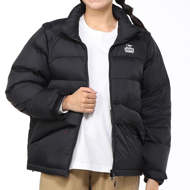 チャムス CHUMS 2way Down Jacket ツーウェイ ダウン ジャケット メンズ 冬 防寒 撥水加工 カジュアル アウトドア アウター ダウンベスト CH04-1407_3