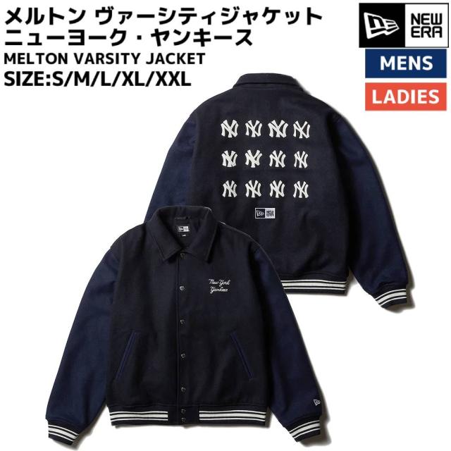 ニューエラ NEW ERA MELTON VARSITY JACKET メルトン ヴァーシティ 