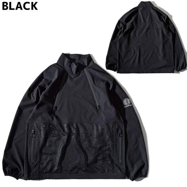 エルドレッソ ELDORESO Two Roads Jacket メンズ レディース ユニセックス プルオーバー シェル 秋 冬 ブラック ブラウン ブルー スポーツ ランニング ウェア ジャケット ウィンドシェル 撥水 E3201224_1