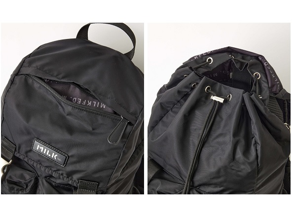 ミルクフェド MILKFED. LOGO PLATE BACKPACK リュック バックパック カジュアル バッグ 103241053005 10 51_7