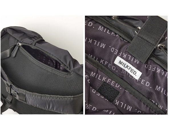 ミルクフェド MILKFED. LOGO PLATE BACKPACK リュック バックパック カジュアル バッグ 103241053005 10 51_8