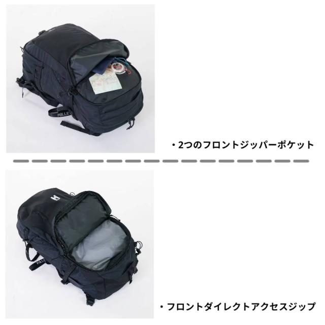 ミレー MILLET KULA 40 クーラ40 メンズ レディース ユニセックス バックパック リュック  40L カジュアル バッグ 通勤 通学 旅行 トラベル 撥水 コーデュラ MIS0629_5