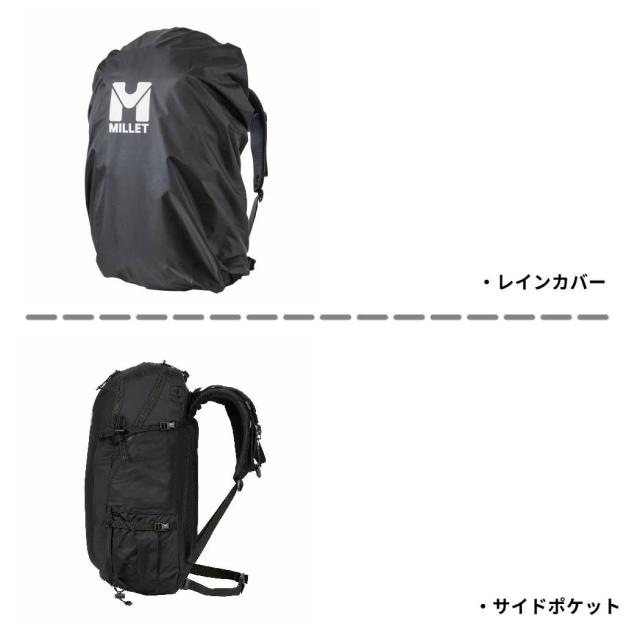 ミレー MILLET KULA 40 クーラ40 メンズ レディース ユニセックス バックパック リュック  40L カジュアル バッグ 通勤 通学 旅行 トラベル 撥水 コーデュラ MIS0629_6