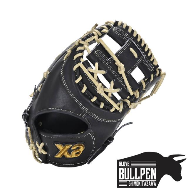 ハタケヤマ 硬式用グローブ ファーストミット ブラック 一塁手用【未使用に近い】 ハタケヤマ 硬式用グローブ ファーストミット ブラック 一塁手用