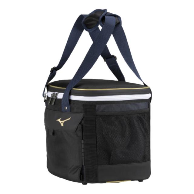 ミズノ MIZUNO グローバルエリート GlobalElite ボールケース 一般 ブラック×ネイビー 野球 バッグ 収納 大容量 部活 1FJBC01286