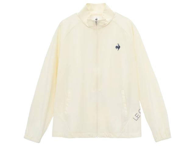 ルコック le coq sportif 接触冷感ストレッチスタンドジャケット レディース 春 秋 ホワイト 白 スポーツ フィットネス フルジップ ジャケット LT5SJG10L-WH01
