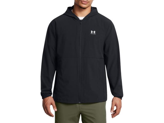 アンダーアーマー UNDER ARMOUR UAバイブウーブン ウインドブレーカー メンズ 秋 冬 ブラック 黒 スポーツ トレーニング パーカー ジャケット 1386555-001
