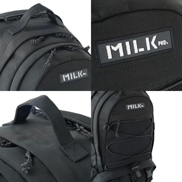 ミルクフェド MILKFED. DAILY BACKPACK ミルクフェド デイリーバックパック リュック レディース アパレル カジュアル ブラック 通勤 通学 103251053012_8
