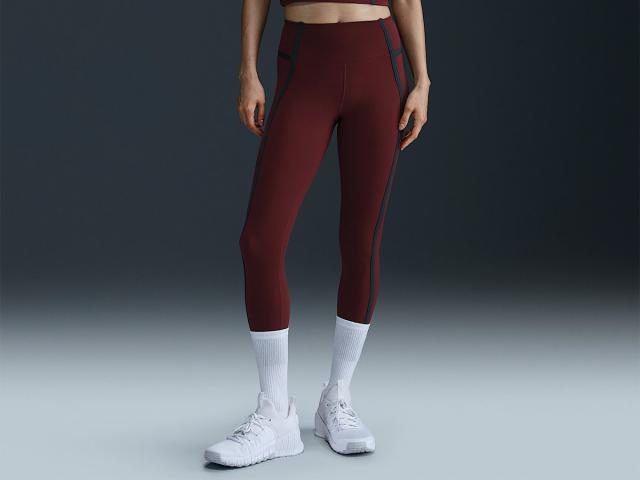 ナイキ NIKE ワン ハイウエスト 7/8 レギンス レディース レッド 赤 スポーツ フィットネス タイツ スパッツ HJ1138-619の通販は