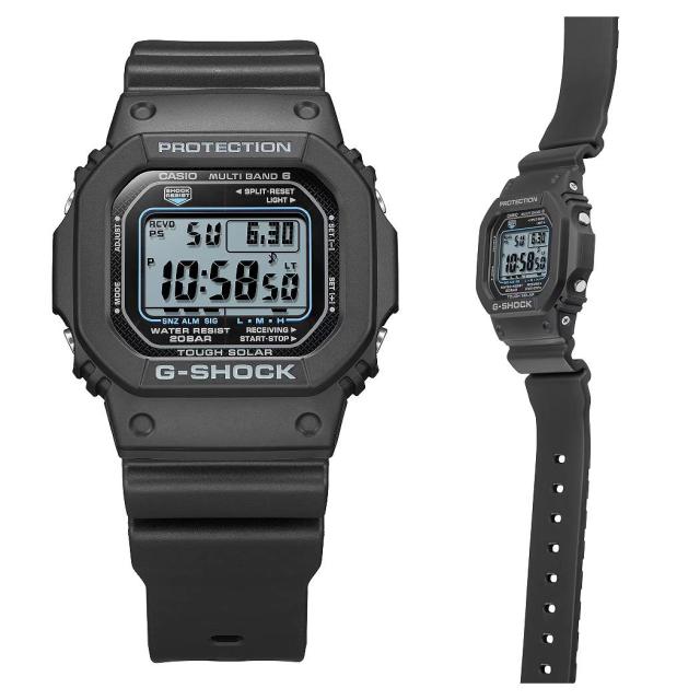 【国内正規取扱い販売店】カシオ CASIO G-SHOCK Gショック DIGITAL 5600 SERIES デジタル ジーショック ブラック 黒 スポーツ 腕時計 スマートウォッチ 電波ソーラー 20気圧防水 耐衝撃 通勤 通学 ビジネス GW-M5610U-1CJF.1BJF.1JF_2