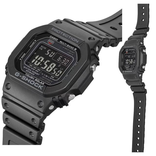 【国内正規取扱い販売店】カシオ CASIO G-SHOCK Gショック DIGITAL 5600 SERIES デジタル ジーショック ブラック 黒 スポーツ 腕時計 スマートウォッチ 電波ソーラー 20気圧防水 耐衝撃 通勤 通学 ビジネス GW-M5610U-1CJF.1BJF.1JF_5
