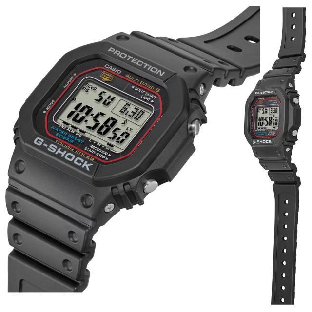 【国内正規取扱い販売店】カシオ CASIO G-SHOCK Gショック DIGITAL 5600 SERIES デジタル ジーショック ブラック 黒 スポーツ 腕時計 スマートウォッチ 電波ソーラー 20気圧防水 耐衝撃 通勤 通学 ビジネス GW-M5610U-1CJF.1BJF.1JF_8