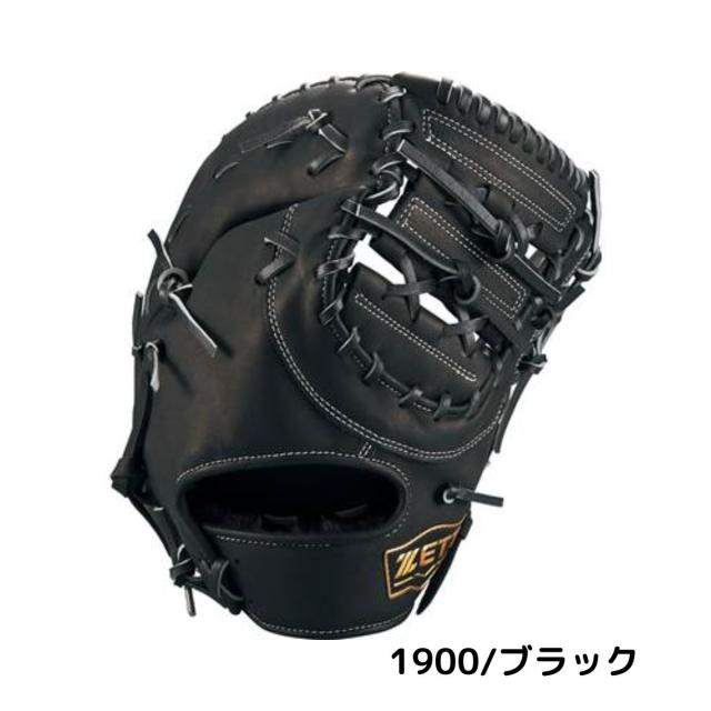 ゼット ZETT ウイニングロード 少年軟式用グラブ 一塁手用 ブラック ベージュ ブラウン【ベースボールマリオ】 野球 軟式 グローブ 一塁手 ファーストミット BRFB33513R_1