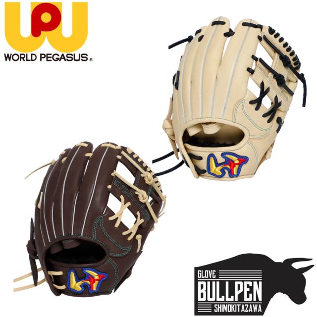 ワールドペガサス WORLD PEGASUS エディットFL 少年軟式用グラブ オールラウンド用 ソフトボール使用可能 ブラウン ベージュ サイズSSS 【ベースボールマリオ】 野球 軟式 グローブ オールラウンド WGJ5ED3S