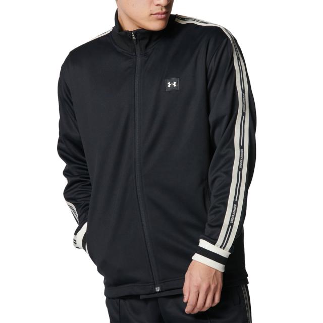 アンダーアーマー UNDER ARMOUR UAトラックジャケット メンズ 春 秋 冬 ブラック 黒 スポーツ トレーニング フルジップ ジャケット 6001430-001