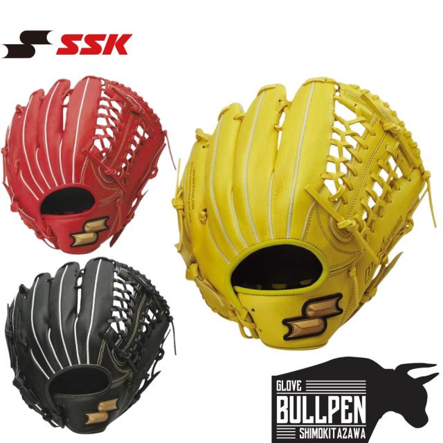 エスエスケイ SSK ウインドリームシリーズ 軟式用グラブ 外野手用 サイズ7S ブラック イエロー オレンジ 【ベースボールマリオ】 野球 軟式 グローブ 外野手 WNG17524