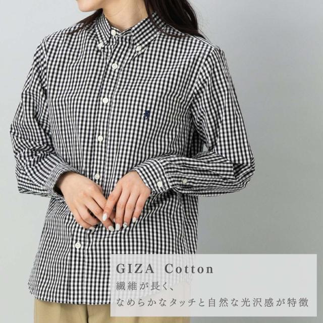 ジムフレックス GYMPHLEX 長袖ボタンダウンシャツ レディース