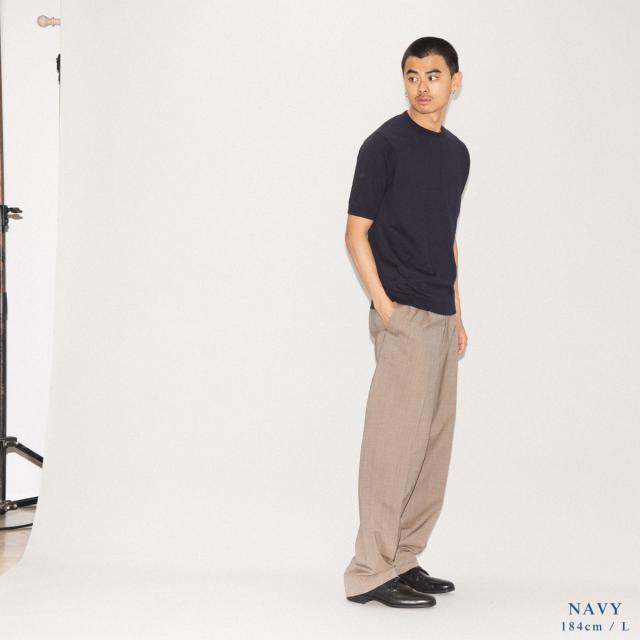 ジョンスメドレー JOHN SMEDLEY 【正規取扱い販売店】KIELL 半袖コットンニットＴシャツ メンズ 30G 30ゲージ シーアイランドコットン 綿 半袖シャツ ハイゲージ 天然素材 高品質 無地 上品 なめらかな肌触り KIELL_9