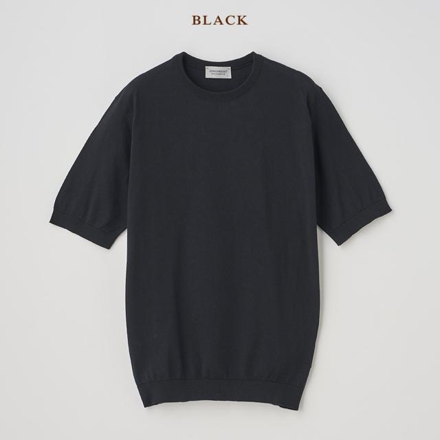 ジョンスメドレー JOHN SMEDLEY 【正規取扱い販売店】KIELL 半袖コットンニットＴシャツ メンズ 30G 30ゲージ シーアイランドコットン 綿 半袖シャツ ハイゲージ 天然素材 高品質 無地 上品 なめらかな肌触り KIELL_3