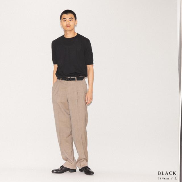 ジョンスメドレー JOHN SMEDLEY 【正規取扱い販売店】KIELL 半袖コットンニットＴシャツ メンズ 30G 30ゲージ シーアイランドコットン 綿 半袖シャツ ハイゲージ 天然素材 高品質 無地 上品 なめらかな肌触り KIELL_7