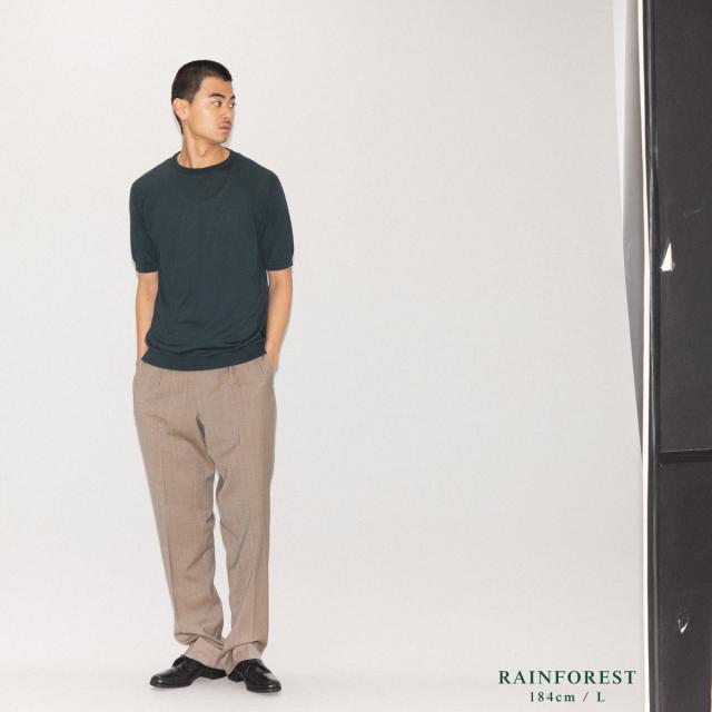 ジョンスメドレー JOHN SMEDLEY 【正規取扱い販売店】KIELL 半袖コットンニットＴシャツ メンズ 30G 30ゲージ シーアイランドコットン 綿 半袖シャツ ハイゲージ 天然素材 高品質 無地 上品 なめらかな肌触り KIELL_8