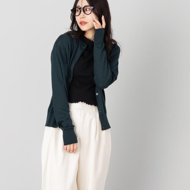 【正規取扱い販売店】ジョンスメドレー JOHN SMEDLEY クルーネック長袖コットンニットカーディガン レディース 30G 30ゲージ シーアイランドコットン 綿 カジュアル 上品 きれいめ おしゃれ 天然素材 丸首 無地 S4622_18